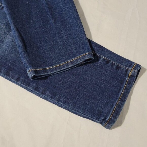 Old Navy Rockstar Size 6 Mid Rise Skinny Leg Distressed Blue Denim Jeans - Picture 5 of 7